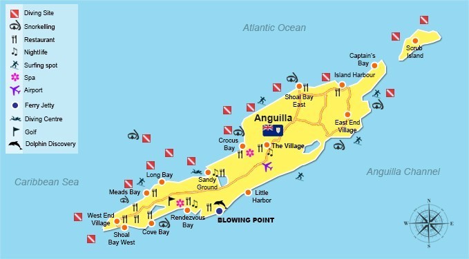Travel Map Anguilla